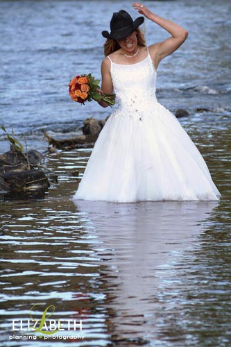 white trash wedding dress