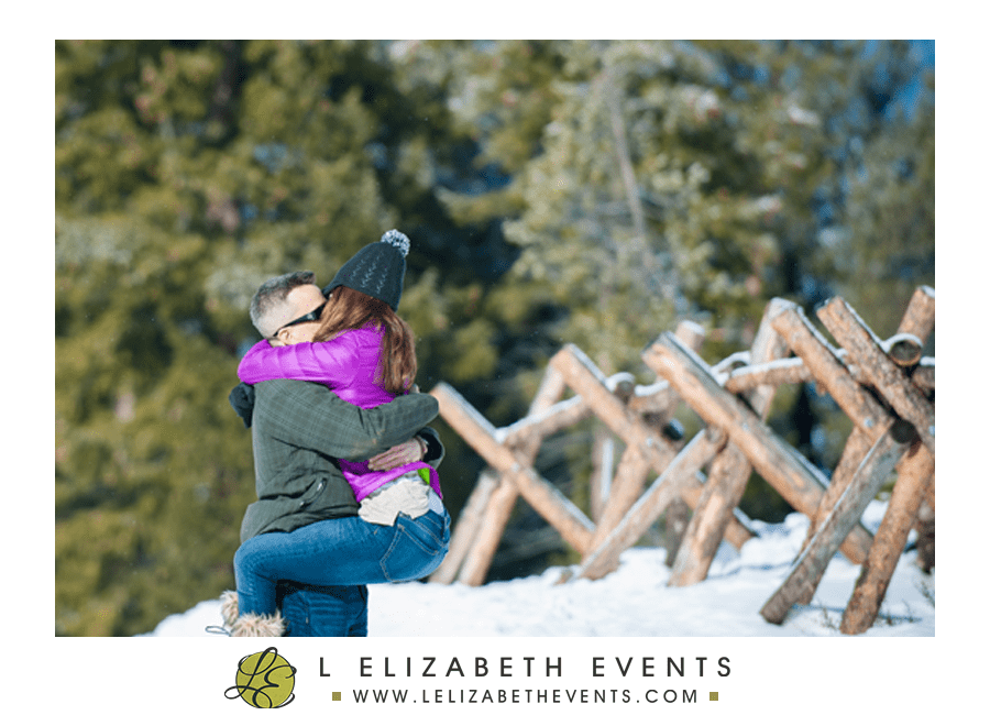 colorado proposal photography in breckenridge by L Elizabeth Events, mountain winter proposal, she said yes