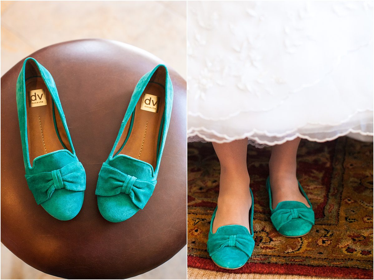 vail weddings, bridal suite, green shoes,donavon pavilion, colorado wedding photographer, mountain wedding photography, details, getting ready