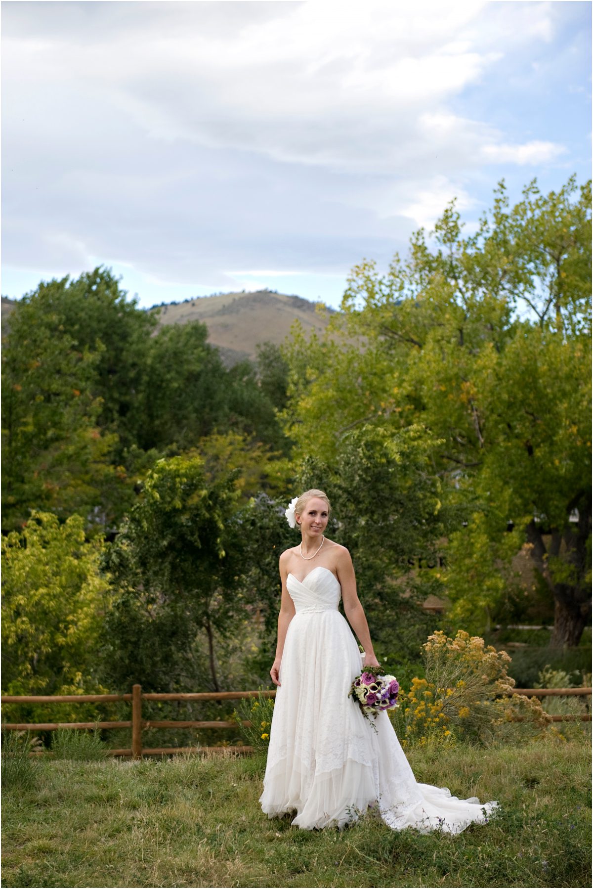 bridal portrait, clear creek park in golden, colorado wedding photographer, mountain wedding planner