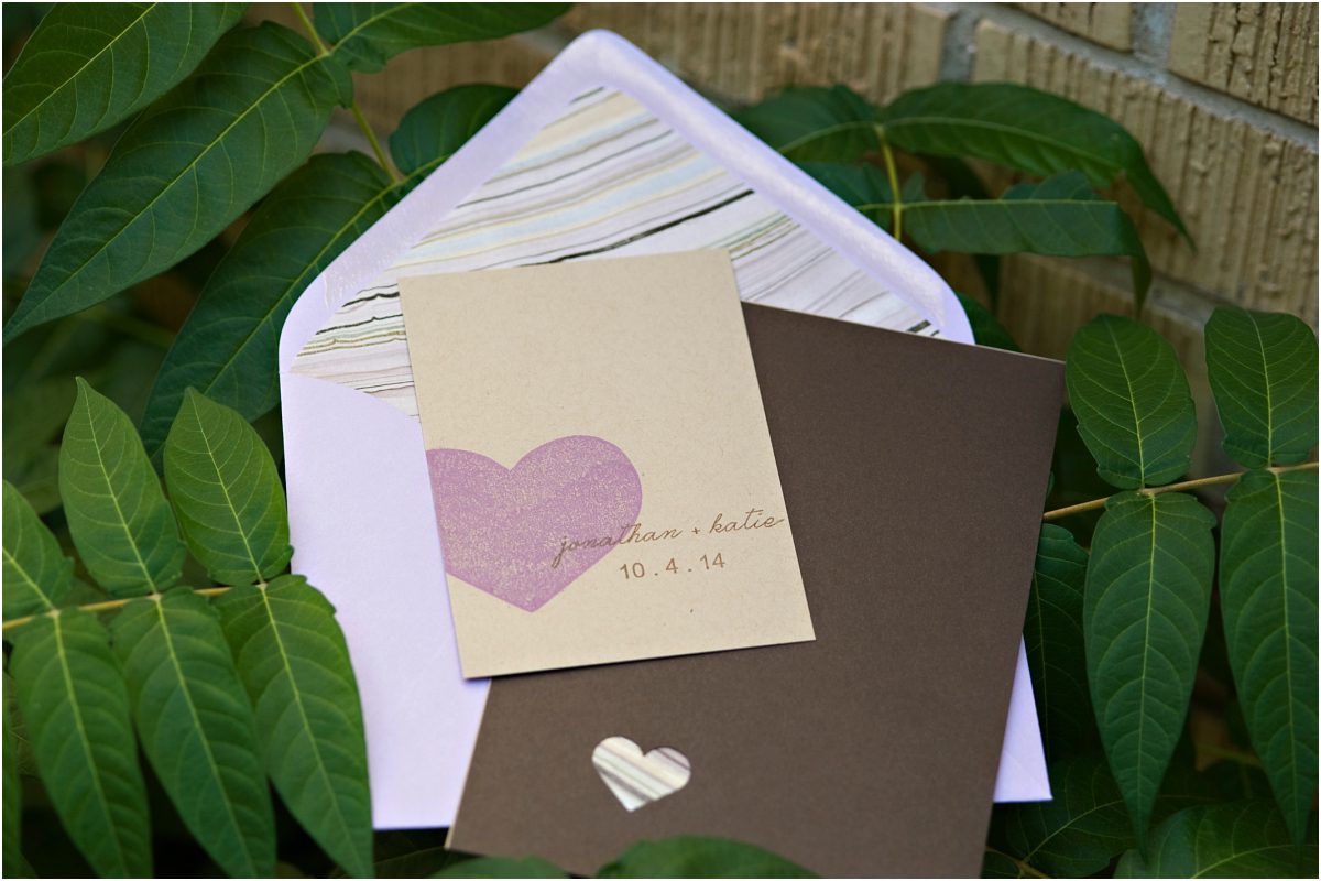 invitation suite, purple and cream, hearts, colorado wedding planning and design, detail photos, wedding photographer