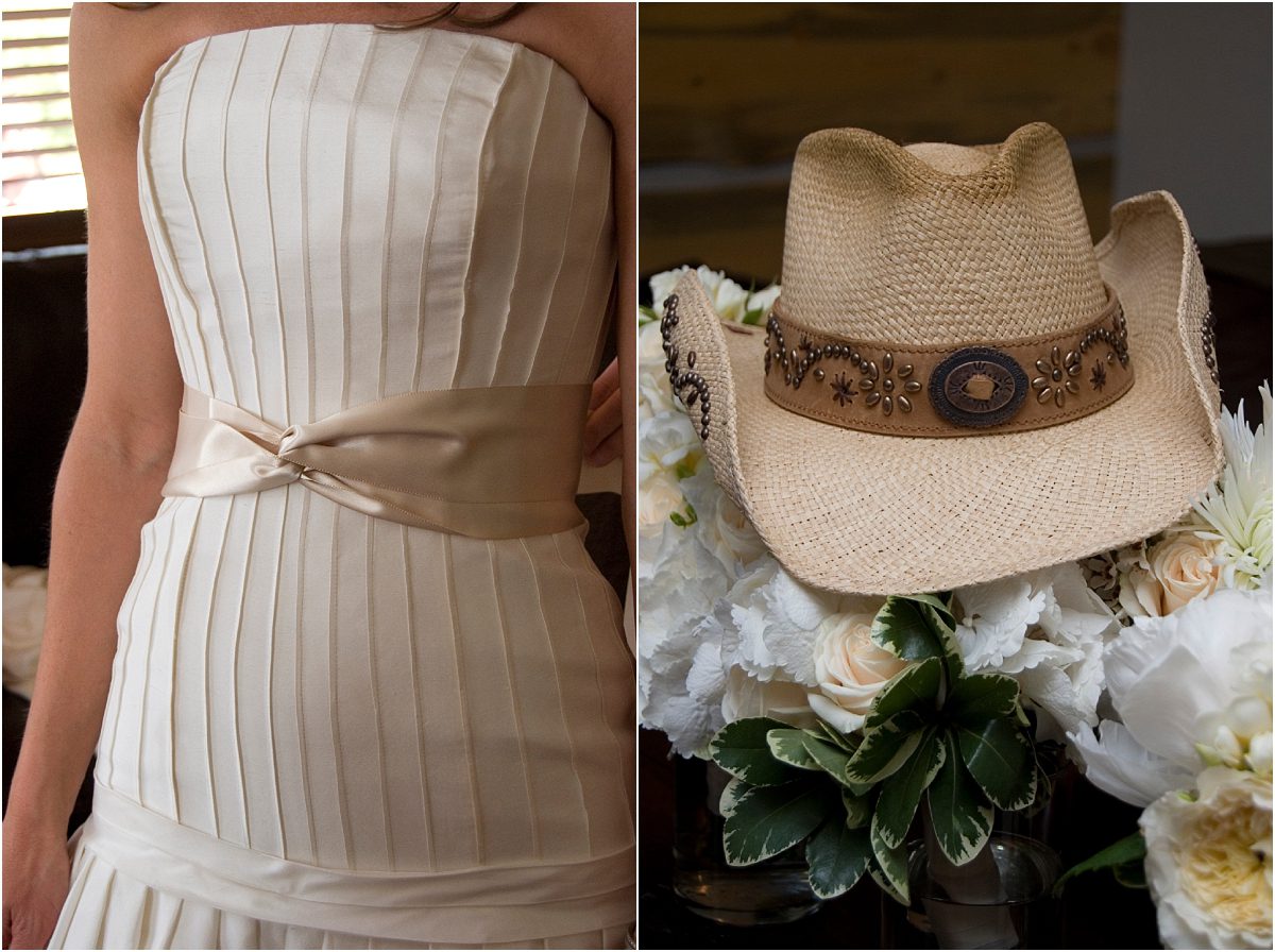 bride getting ready, detail photos, cowgirl hat,C Lazy U Ranch Wedding, Colorado Wedding Photography, Mountain Wedding Photographer, Granby