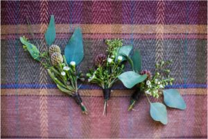 boutonniere, organic, natural, simple boutonniere