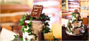 wedding cake, forest inspired wedding cake, mountain wedding cake, keystone ranch